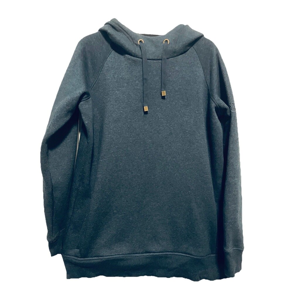 Moosejaw Heavyweight Women’s Large Hoodie Sweatshirt Pockets Fleece Lined Blue